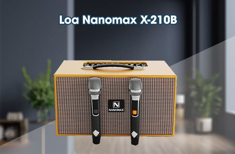 Loa xách tay Nanomax X-210B thiết kế hiện đại, tính năng đa dạng, âm thanh chất lượng