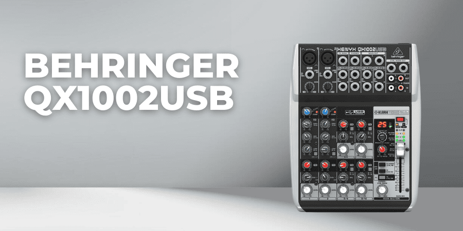 Mixer mini BEHRINGER QX1002USB mang đến giải pháp trộn âm linh hoạt với 10 đầu vào đa dạng